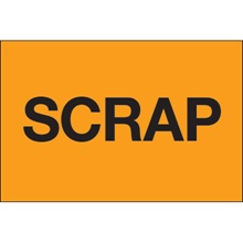 2 x 3" - "Scrap" (Fluorescent Orange) Labels image