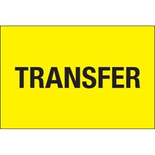 2 x 3" - "Transfer" (Fluorescent Yellow) Labels image