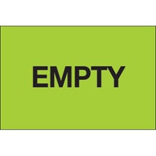 2 x 3" - "Empty" (Fluorescent Green) Labels image