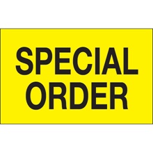 1 1/4 x 2" - "Special Order" (Fluorescent Yellow) Labels image