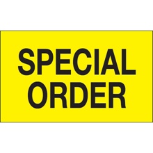 3 x 5" - "Special Order" (Fluorescent Yellow) Labels image