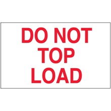 3 x 5" - "Do Not Top Load" Labels image
