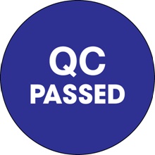 1" Circle - "QC Passed" Blue Labels image