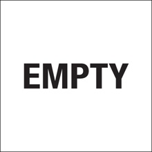 6 x 6" - "Empty" Labels image