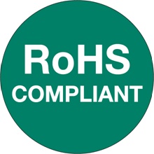 1" Circle - "RoHS Compliant" Green Labels image