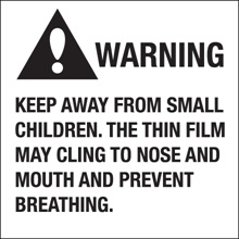 2 x 2" - "Warning Keep Away From Small Children" image