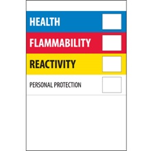 2 x 3" - "Health Flammability Reactivity" image