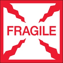 2 x 2" - "Fragile" Labels image