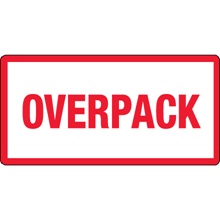 3 x 6" - "Overpack" Labels image