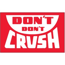 3 x 5" - "Don't Don't Crush" Labels image