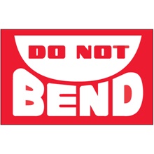 3 x 5" - "Do Not Bend" Labels image