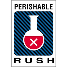 4 x 6" - "Perishable Rush" Labels image