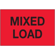 2 x 3" - "Mixed Load" (Fluorescent Red) Labels image