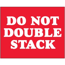 8 x 10" - "Do Not Double Stack" Labels image