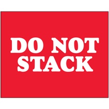 8 x 10" - "Do Not Stack" Labels image