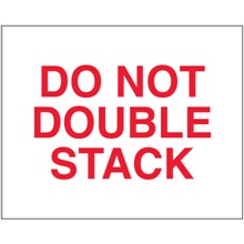 8 x 10" - "Do Not Double Stack" Labels image