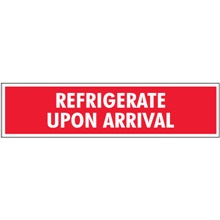 2 x 8" - "Refrigerate Upon Arrival" Labels image
