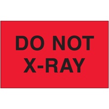 3 x 5" - "Do Not X-Ray" (Fluorescent Red) Labels image