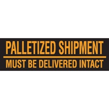 3 x 10" - "Must Be Delivered Intact" (Fluorescent Orange) Labels image