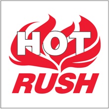 4 x 4" - "Hot Rush" Labels image