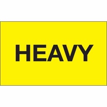 3 x 5" - " Heavy" (Fluorescent Yellow) Labels image