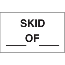 3 x 5" - "Skid___ of ___" Labels image