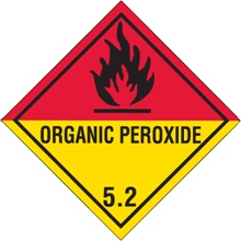4 x 4" - "Organic Peroxide - 5.2" Labels image