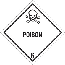 4 x 4" - "Poison - 6" Labels image