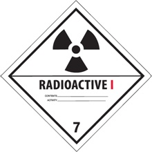 4 x 4" - "Radioactive I" Labels image