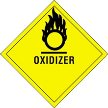 4 x 4" - "Oxidizer" Labels image