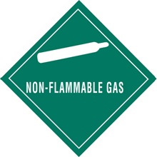 4 x 4" - "Non-Flammable Gas" Labels image