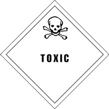 4 x 4" - "Toxic" Labels image