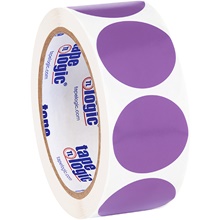 1 1/2" Purple Inventory Circle Labels image