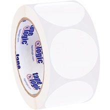 2" Circles - White Removable Labels image
