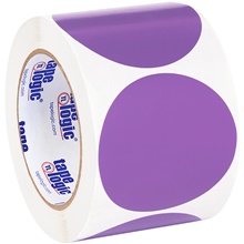 3" Purple Inventory Circle Labels image