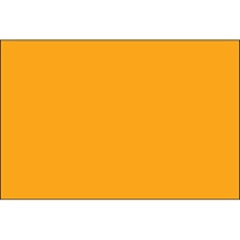 4 x 6" Fluorescent Orange Inventory Rectangle Labels image