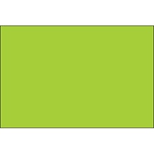 2 x 4" Fluorescent Green Inventory Rectangle Labels image