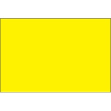 3 x 6" Fluorescent Yellow Inventory Rectangle Labels image