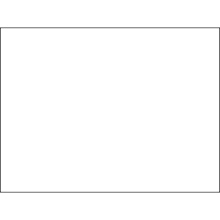 5 x 7" White Inventory Rectangle Labels image