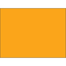 4 x 4" Fluorescent Orange Inventory Rectangle Labels image