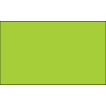 3 x 5" Fluorescent Green Inventory Rectangle Labels image