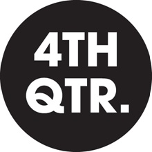 2" Circle - "4TH QTR." (Black) Quarter Labels image