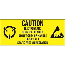 1 x 2 1/2" - "Electrostatic Sensitive Devices" Labels image