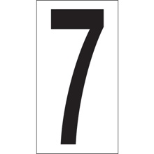 3 1/2" "7" Vinyl Warehouse Number Labels image