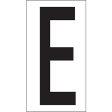 3 1/2" "E" Vinyl Warehouse Letter Labels image