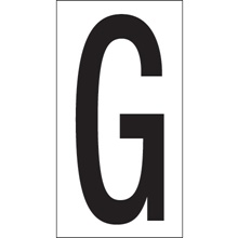 3 1/2" "G" Vinyl Warehouse Letter Labels image