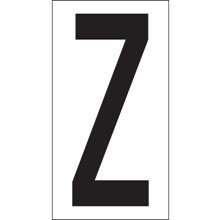 3 1/2" "Z" Vinyl Warehouse Letter Labels image