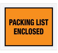 4 1/2 x 5 1/2" Full Face Packing List Envelope (1000/Case) image