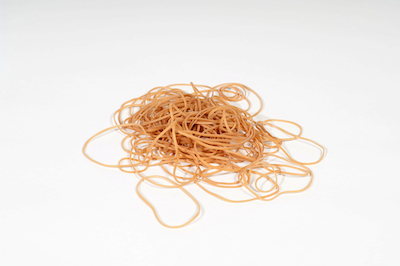 7" x  1/8" Industrial Standard Size Rubber Bands (25lbs./case) image