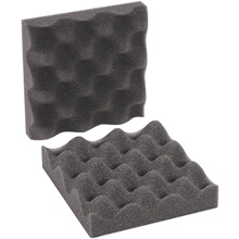 6 x 6 x 2" Charcoal Convoluted Foam Sets image